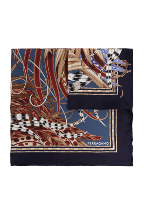 Silk scarf with print