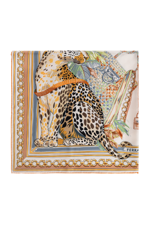 Silk scarf with print