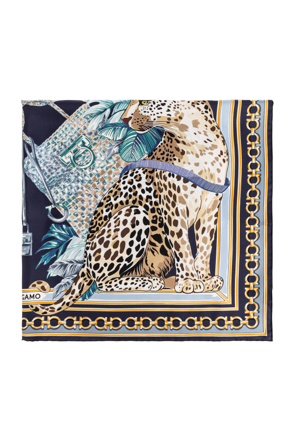Silk scarf with print od FERRAGAMO