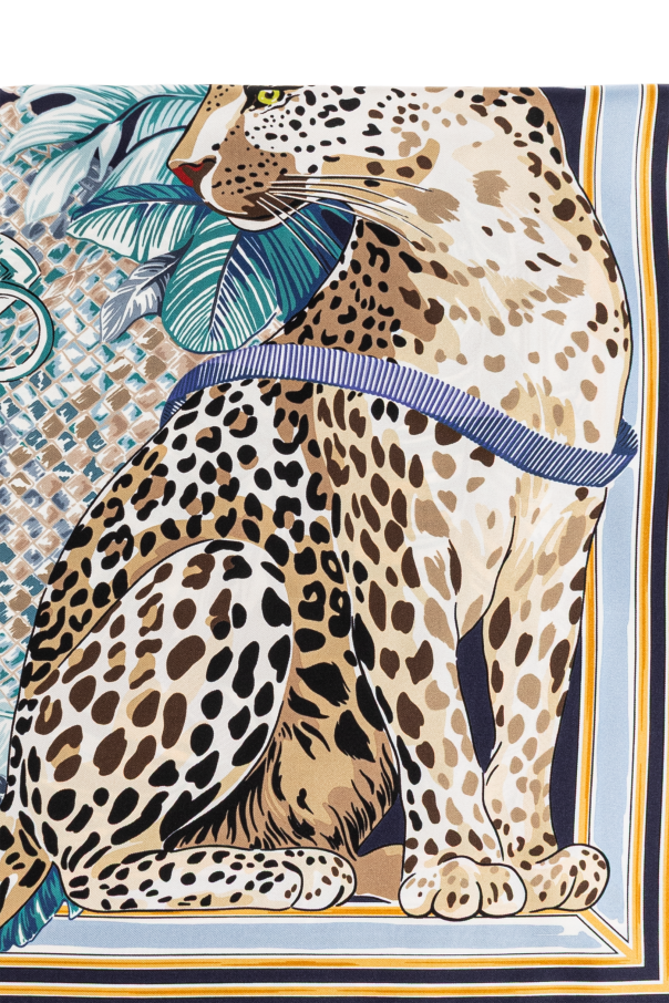 FERRAGAMO Lenço de seda com estampado