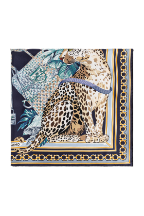 Silk scarf with print