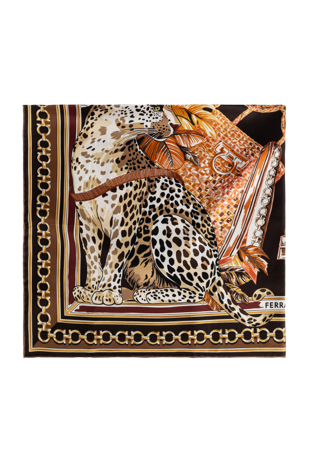 Silk scarf with print od FERRAGAMO
