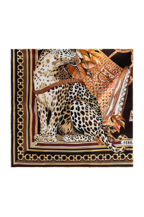 Silk scarf with print