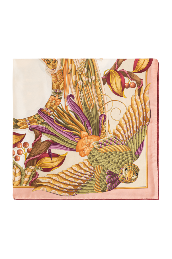 Silk scarf with floral motif od FERRAGAMO
