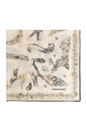 Silk scarf with floral motif od FERRAGAMO