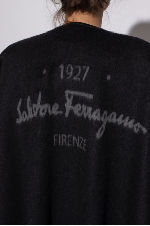 Salvatore Ferragamo Poncho with logo