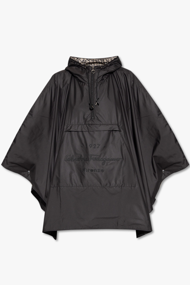 FERRAGAMO Rain cape with logo