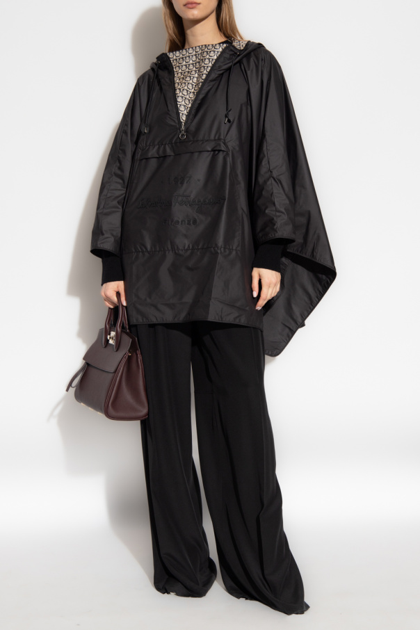 FERRAGAMO Rain cape with logo