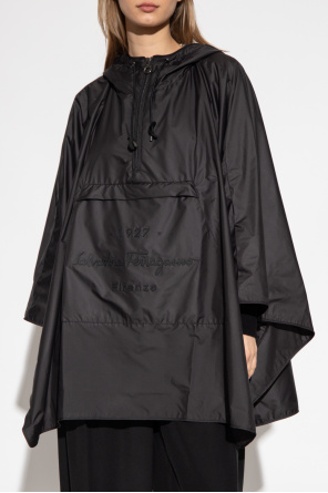 FERRAGAMO Rain cape with logo