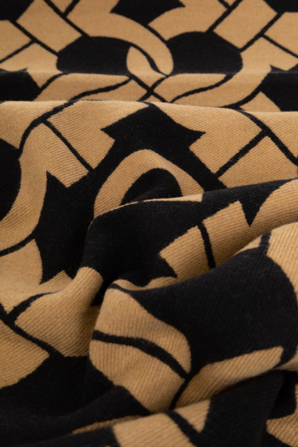 FERRAGAMO Wool scarf with pockets