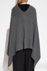 FERRAGAMO GREY Cashmere poncho