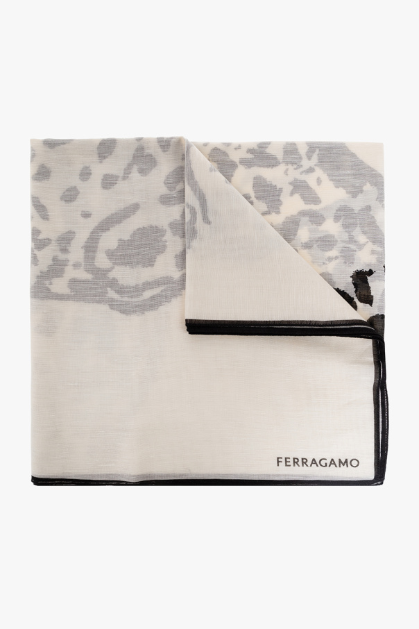 FERRAGAMO Scarf with animal motif
