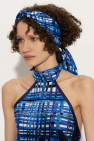FERRAGAMO BLUE Silk headband