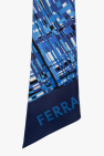 FERRAGAMO BLUE Silk headband