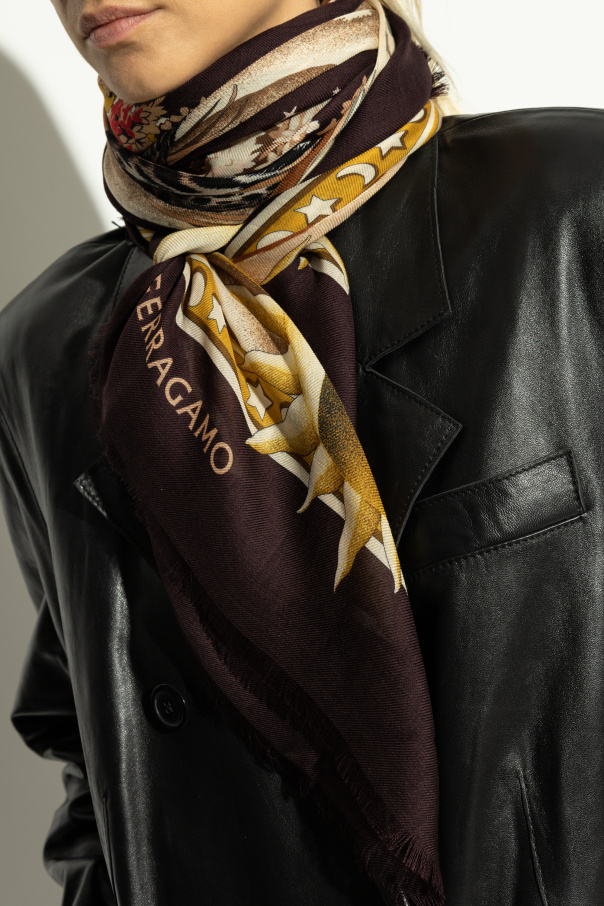 FERRAGAMO Scarf with print