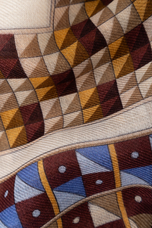 FERRAGAMO Cashmere scarf with print