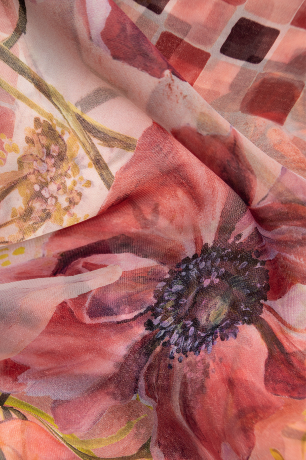 FERRAGAMO Seidenschal mit Blumenmuster
