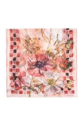 Pañuelo de seda con motivo floral