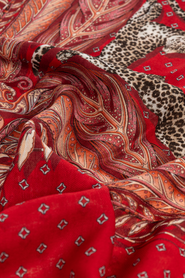 FERRAGAMO Cashmere scarf with print