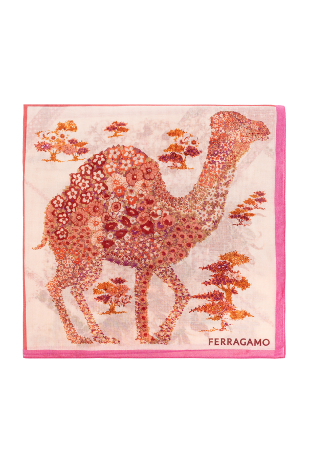 Scarf with floral motif od FERRAGAMO