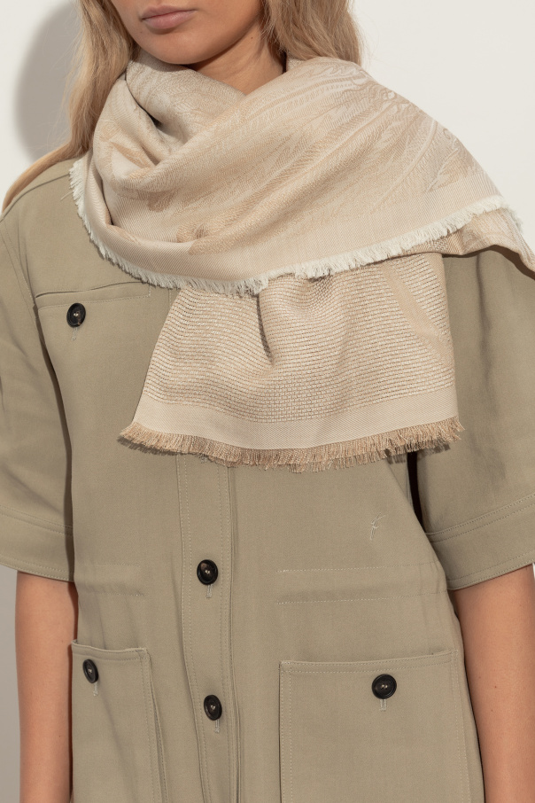 FERRAGAMO Scarf with a decorative pattern