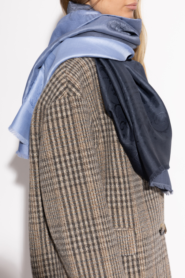 FERRAGAMO Silk scarf with decorative pattern