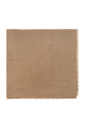Silk scarf with decorative pattern