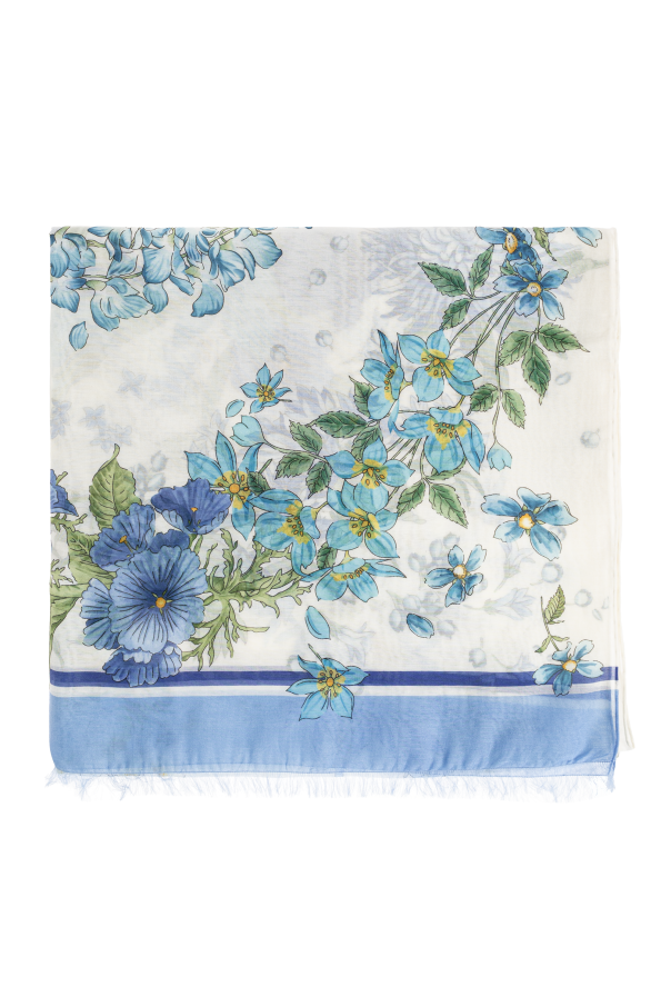 Scarf with a floral motif od FERRAGAMO