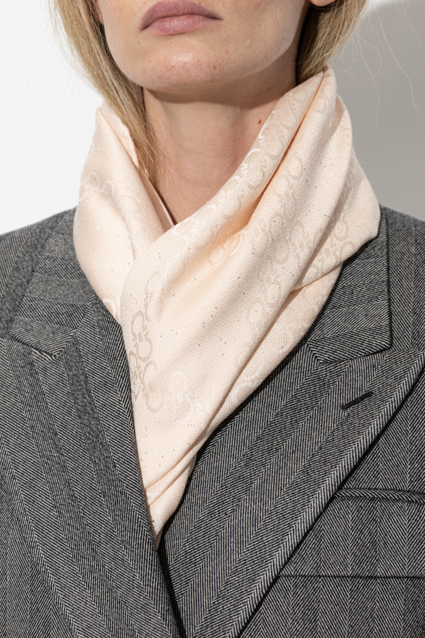 FERRAGAMO Scarf with lurex thread and shiny sequins