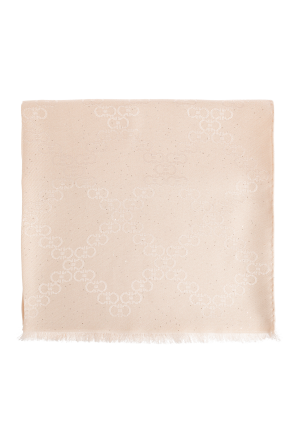 Scarf with lurex thread and shiny sequins
