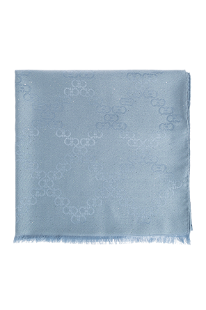 Scarf with lurex thread and shimmering sequins