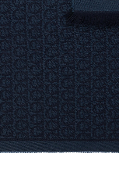 FERRAGAMO Logo-embroidered scarf