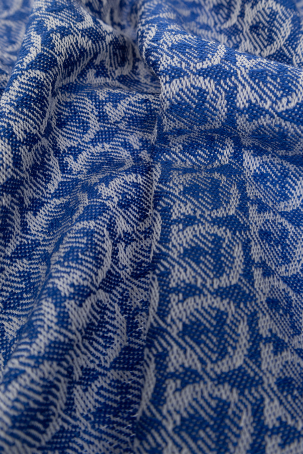 FERRAGAMO Wool scarf with monogram