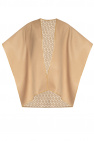 FERRAGAMO beige Wool poncho
