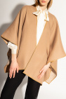 FERRAGAMO beige Wool poncho