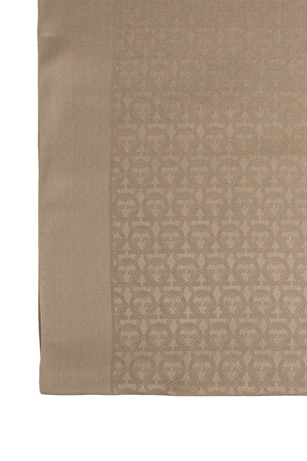 FERRAGAMO Silk scarf with monogram