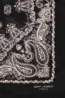 Saint Laurent BLACK Paisley scarf