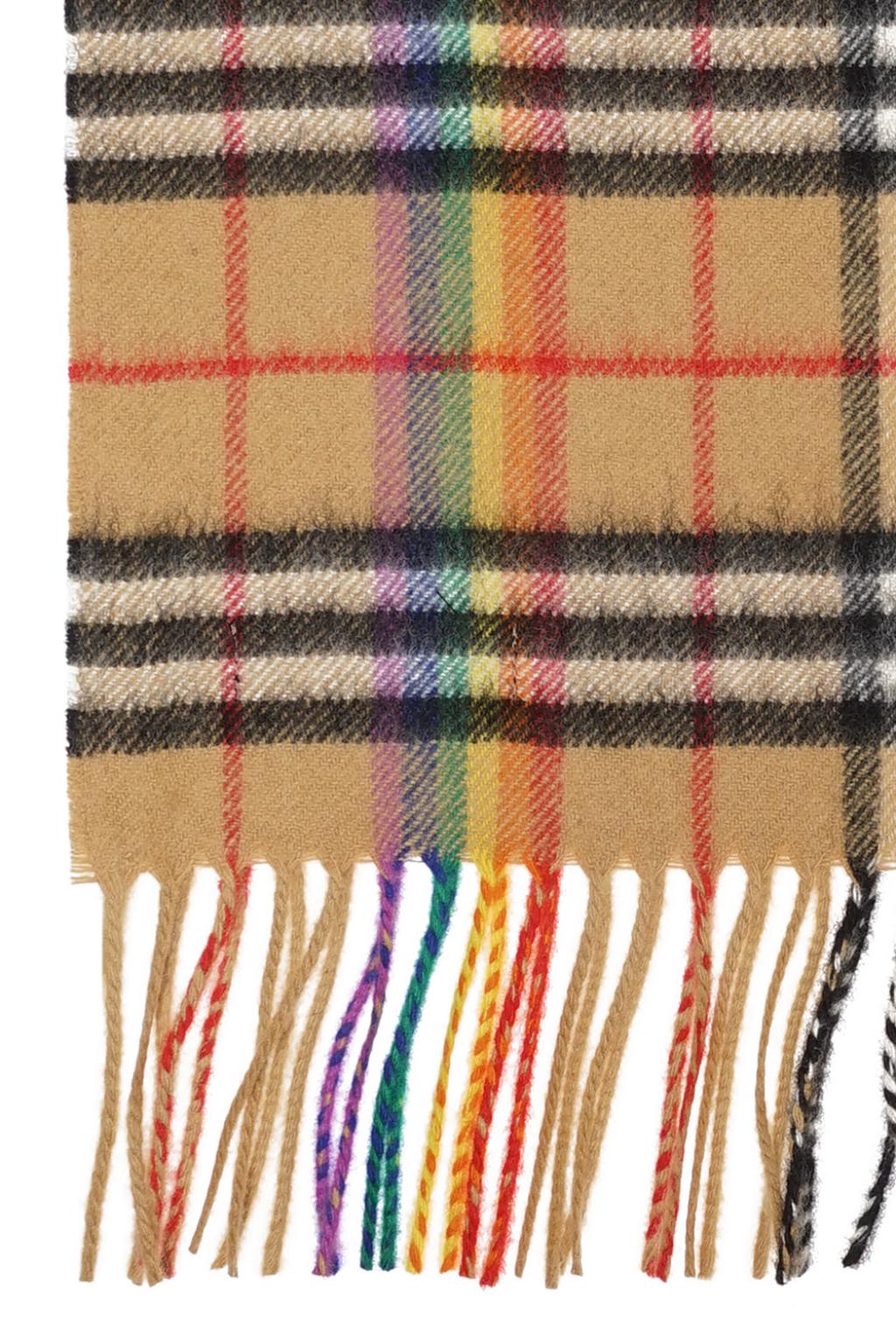 Brown Checked scarf Burberry - Vitkac Norway