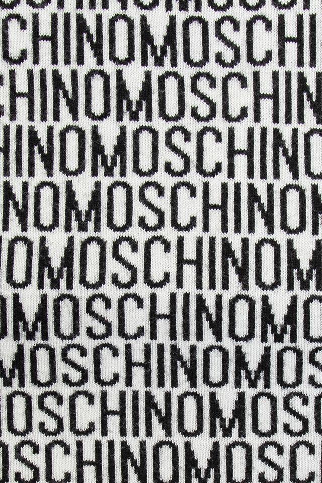 Moschino Reversible scarf with logo