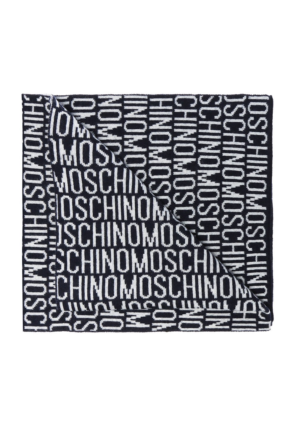 Moschino Logo-embroidered scarf