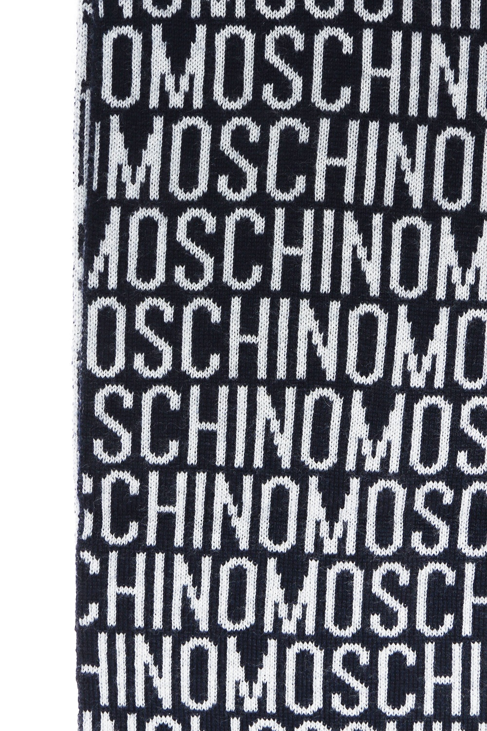 Moschino Logo-embroidered scarf