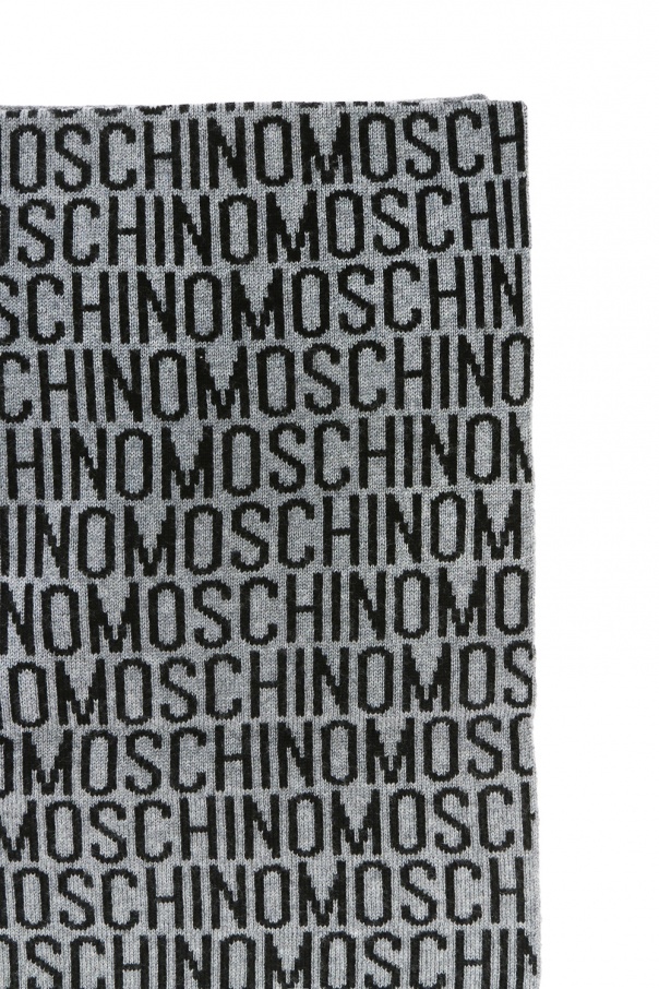 Moschino Logo-embroidered scarf