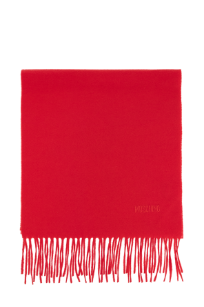Wool scarf with logo
