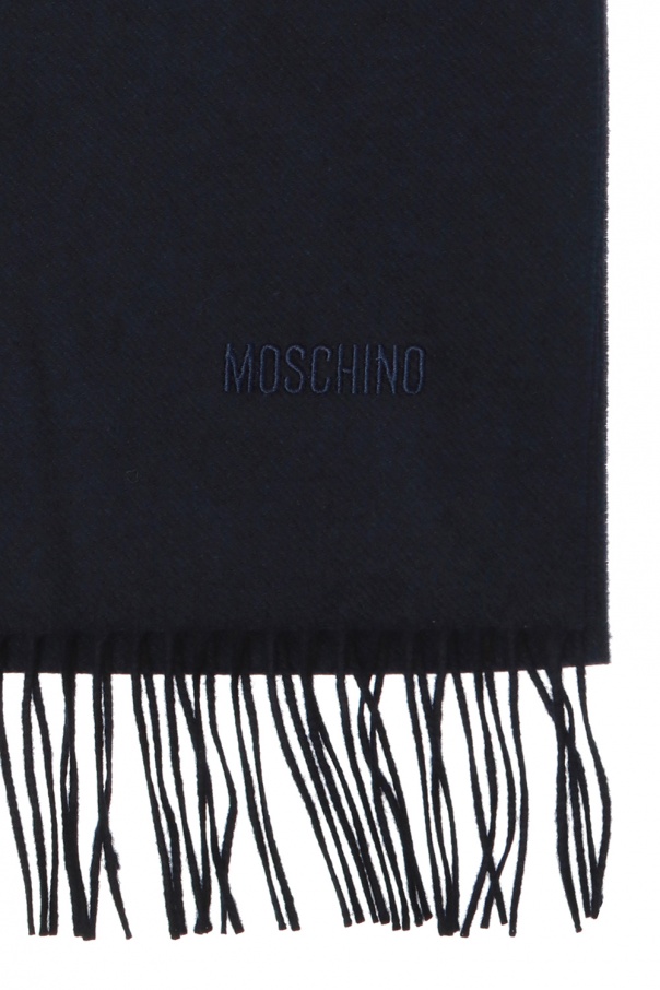 Moschino Wool scarf with logo