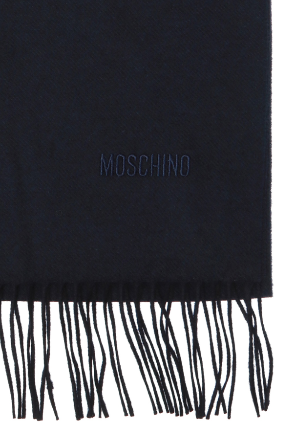 Moschino Wool scarf with logo