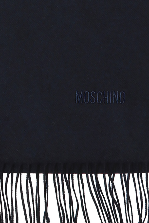 Moschino Wool scarf with logo