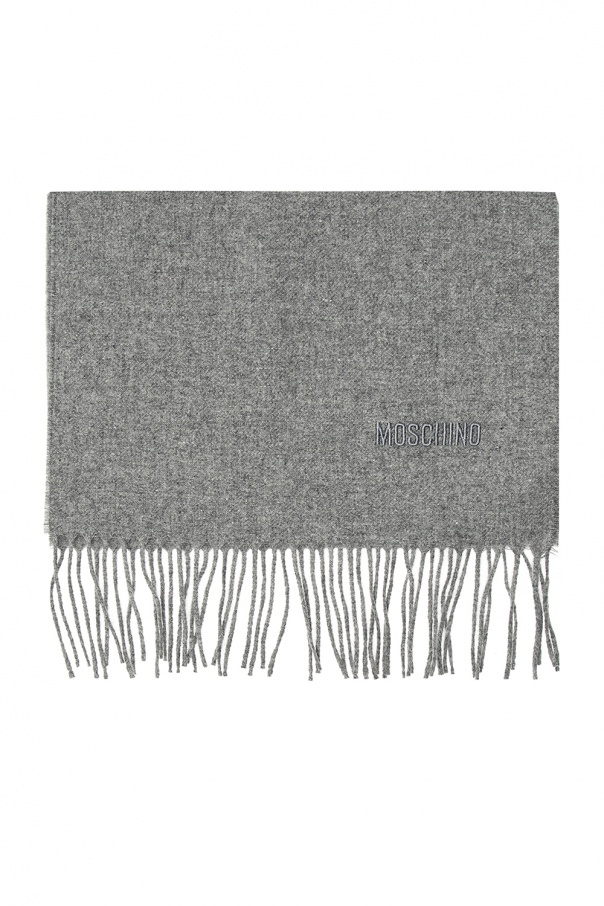 Moschino Wool logo scarf