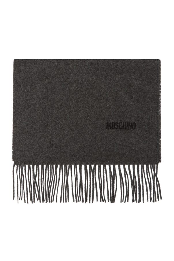 Moschino Wool scarf with logo