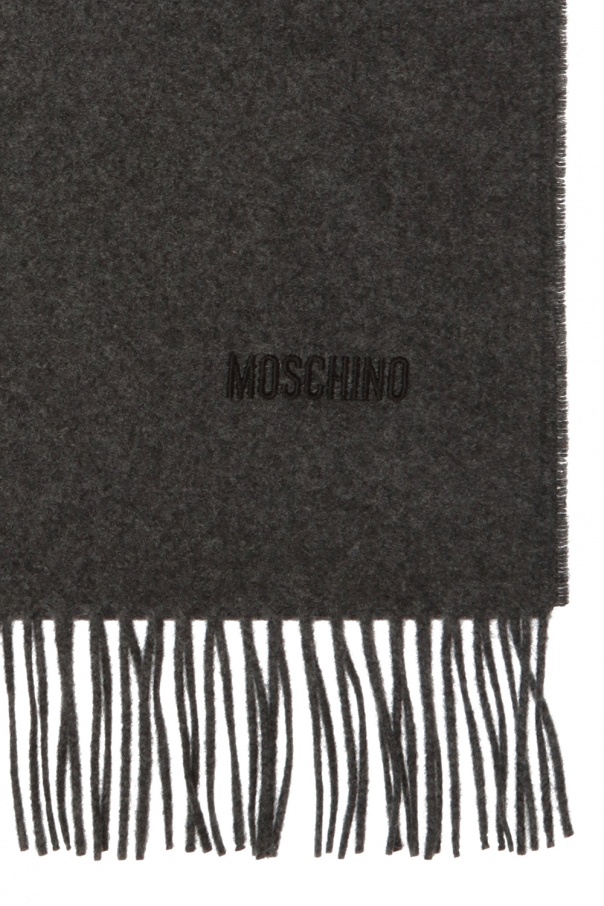 Moschino Wool scarf with logo