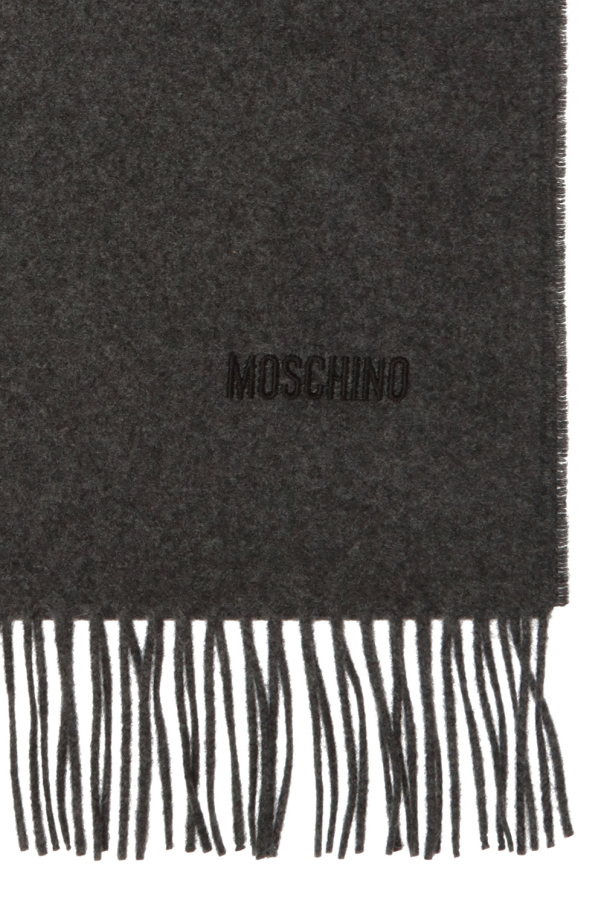 Moschino Wool scarf with logo